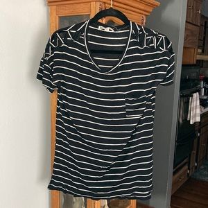 Moral Fiber sz L cute open shoulder t-shirt